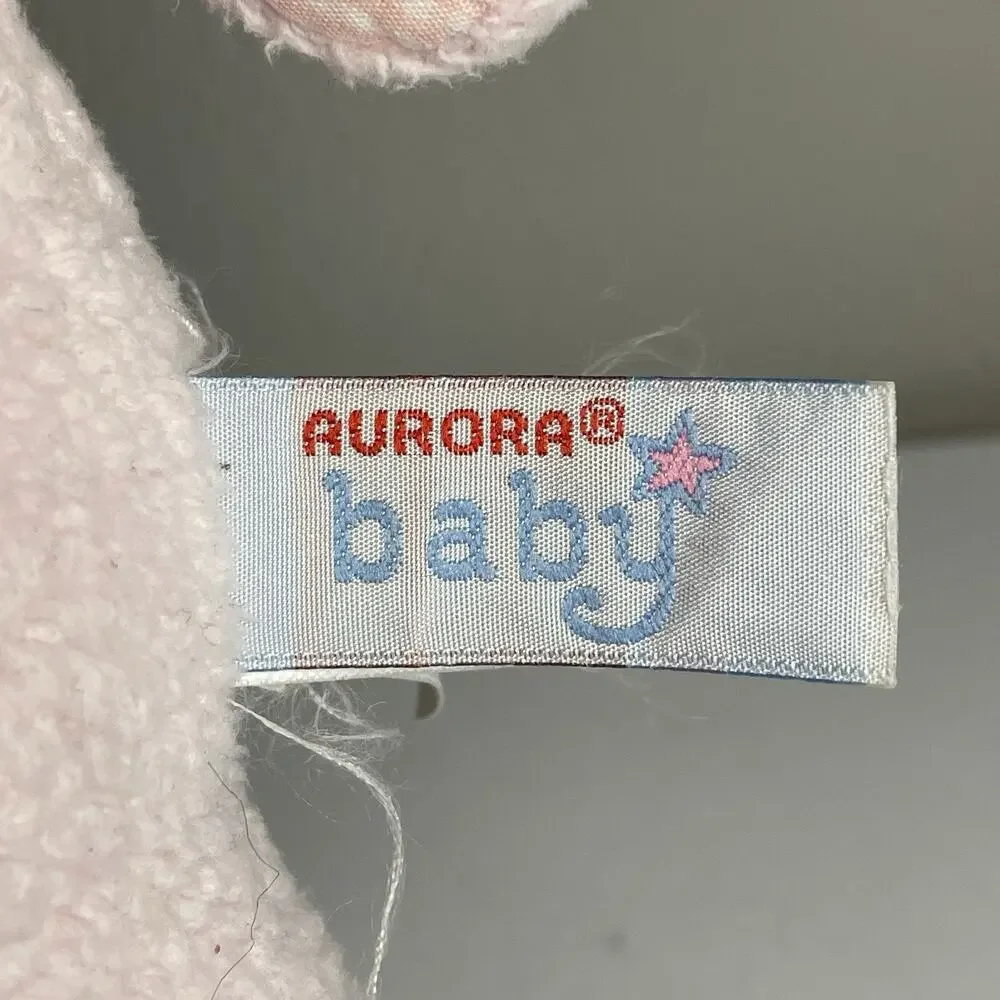 Rare HTF Aurora Baby Pink Teddy Bear 10